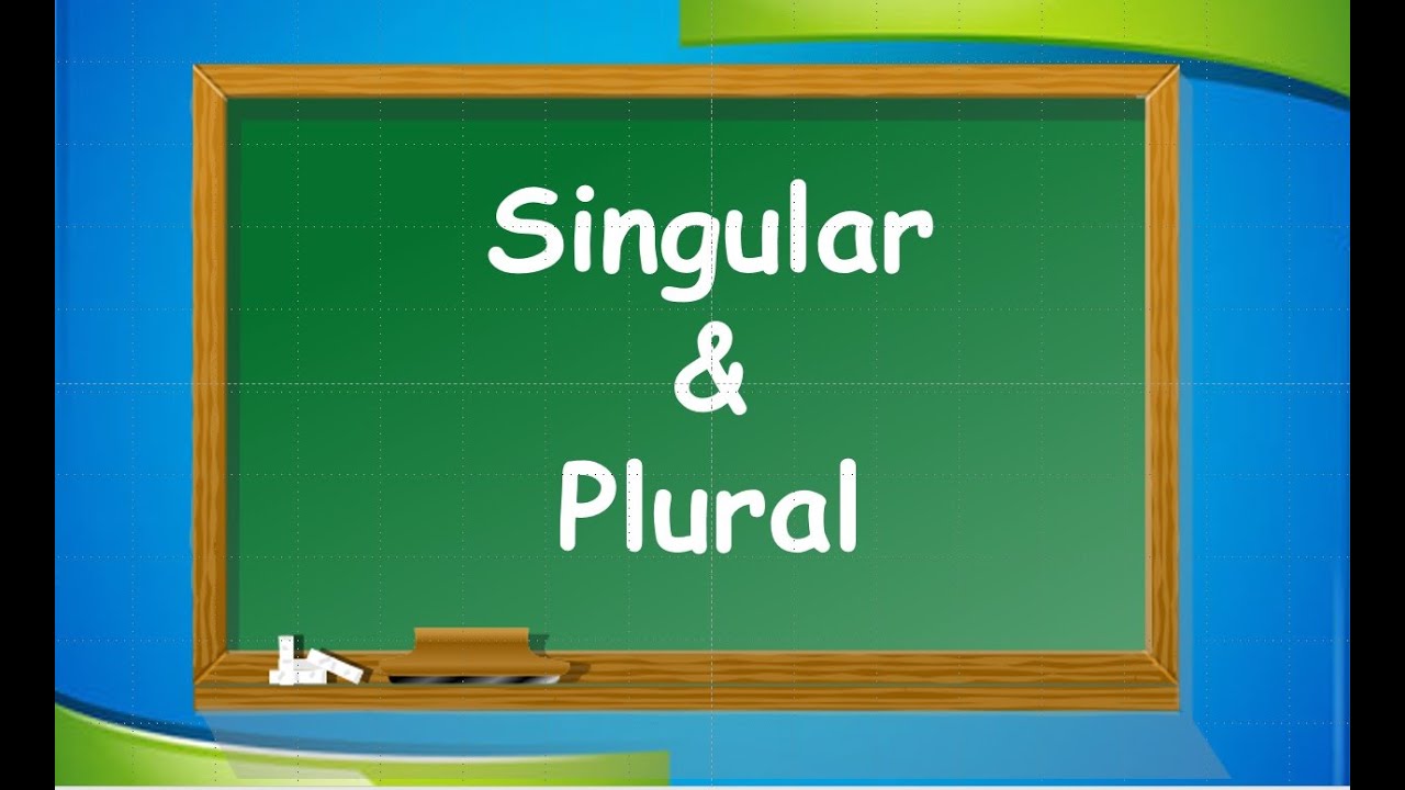 English - Singular and Plural sentences