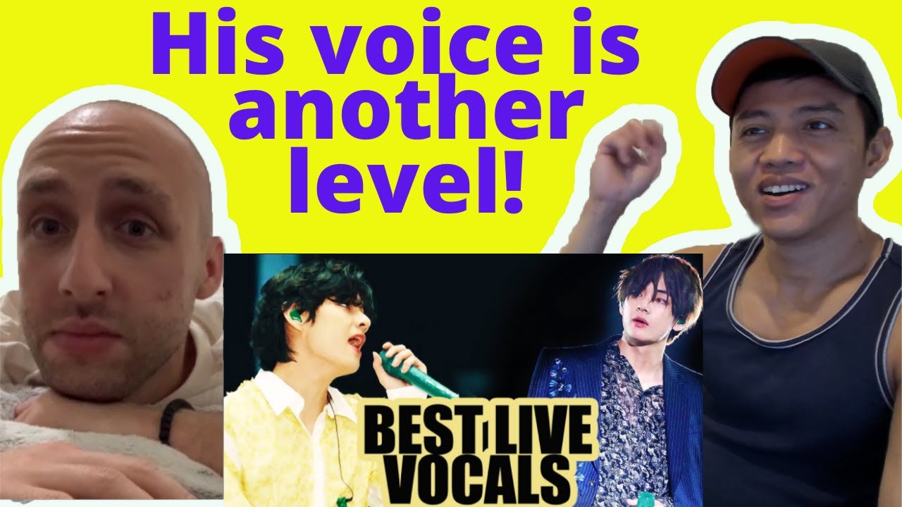 Реакция Ким Тэхёна из BTS V на лучший живой вокал