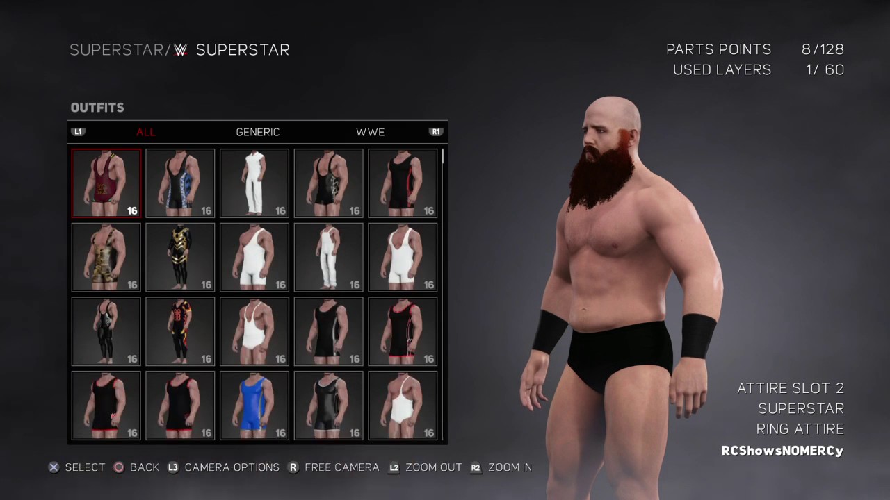 WWE 2K17 Erick Rowan 2014 Attire