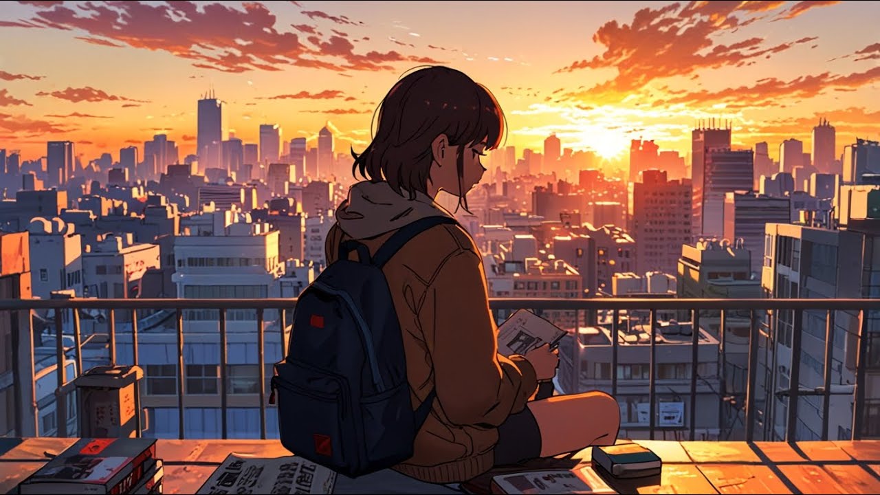 Una tarde perfecta para estudiar | Lo-Fi + paisajes que inspiran 📖🌆#lofimusic #relaxingmusic