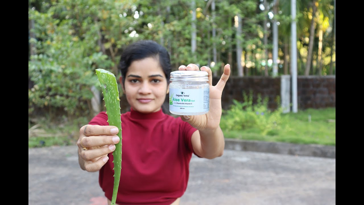Testing Raw Aloe Vera Gel and Naturally Preserved Pure Aloe Vera Gel on my sensitive skin for 3 days