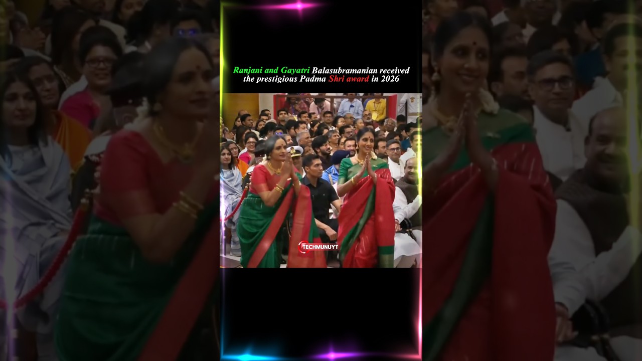 Ranjani and Gayatri Balasubramanian received the prestigious Padma Shri award#shortsfeed #ytshorts