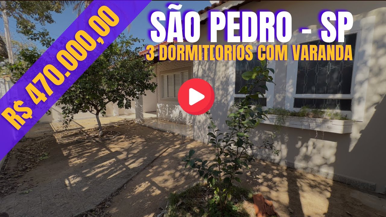 🏡 CASA COM PISCINA À VENDA EM SÃO PEDRO-SP por R$ 470 MIL! 💦