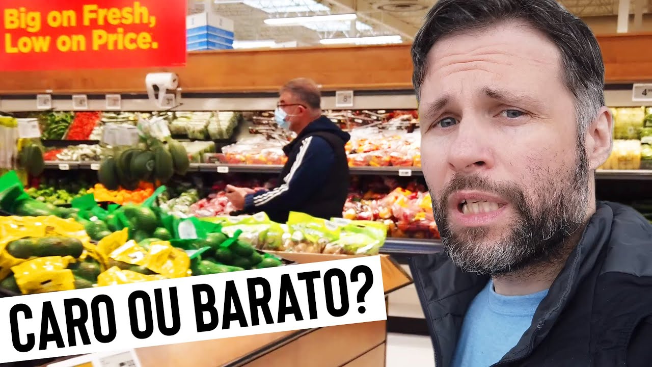 COMO É UM SUPERMERCADO NO CANADÁ? Preços de Frutas, Legumes, verduras e vegetais no Canadá