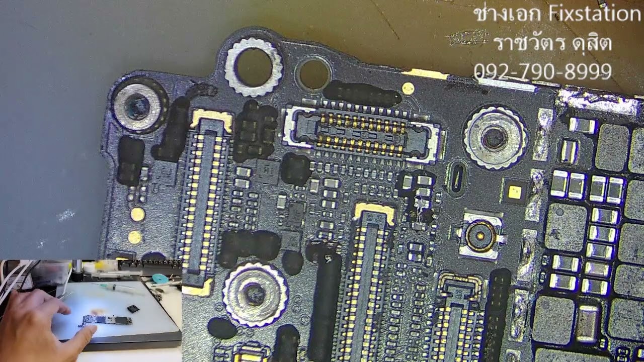 ซ่อมไอโฟน 6s+ ไฟจอไม่ติด เกิดจากการไม่ถอดแบตก่อนเปลี่ยนจอ