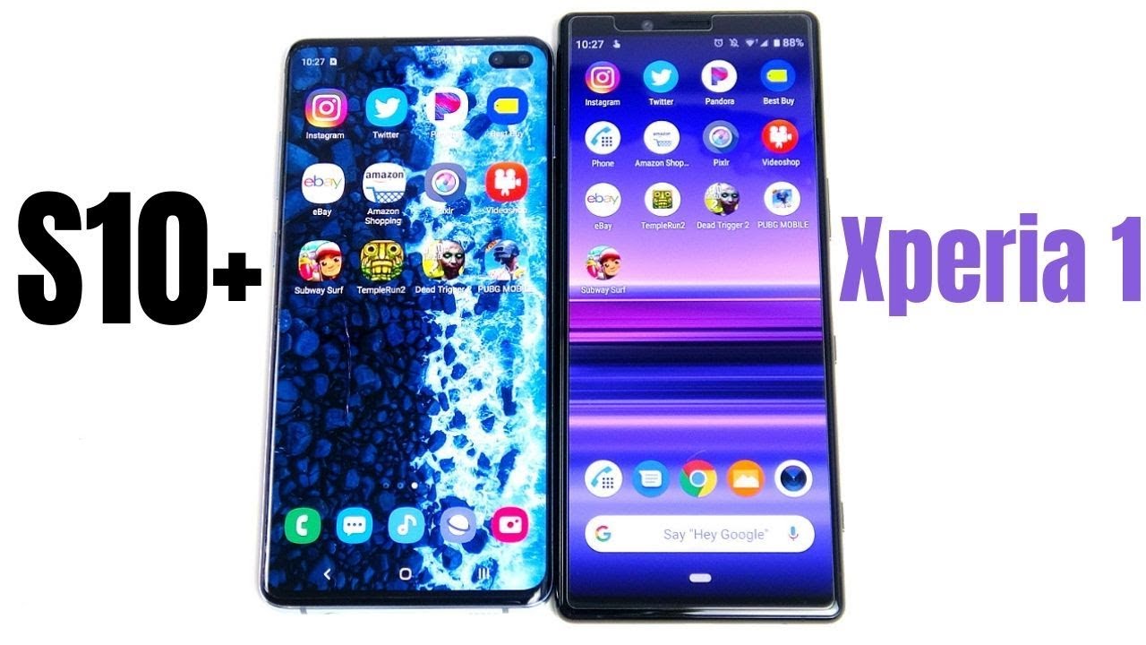 Samsung Galaxy s10 plus vs Xperia 1 Speed Test!