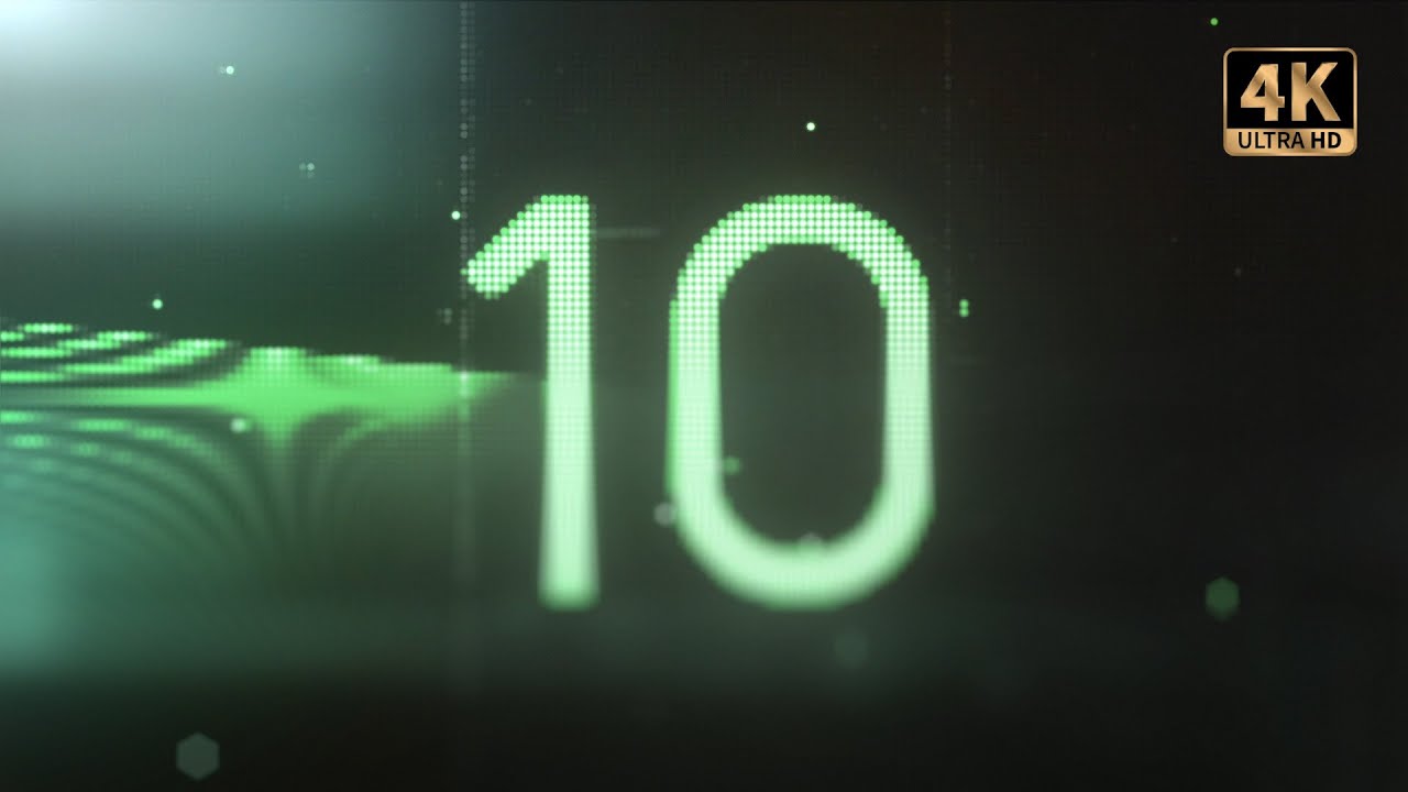 Fallout-Style Digital Countdown - Free 10-Second Video for Filmmakers | HD Download