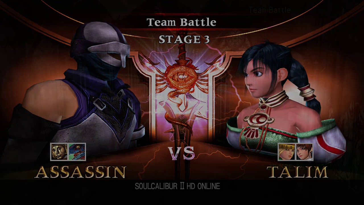 Soulcalibur II HD - Team Battle with Assassin, Berserker & Lizardman