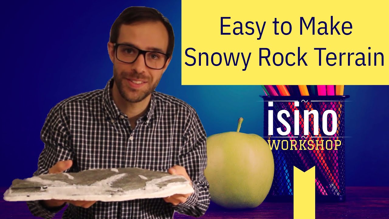 SNOWY ROCK TERRAIN for Tabletop Games - Easy to Make Tutorial
