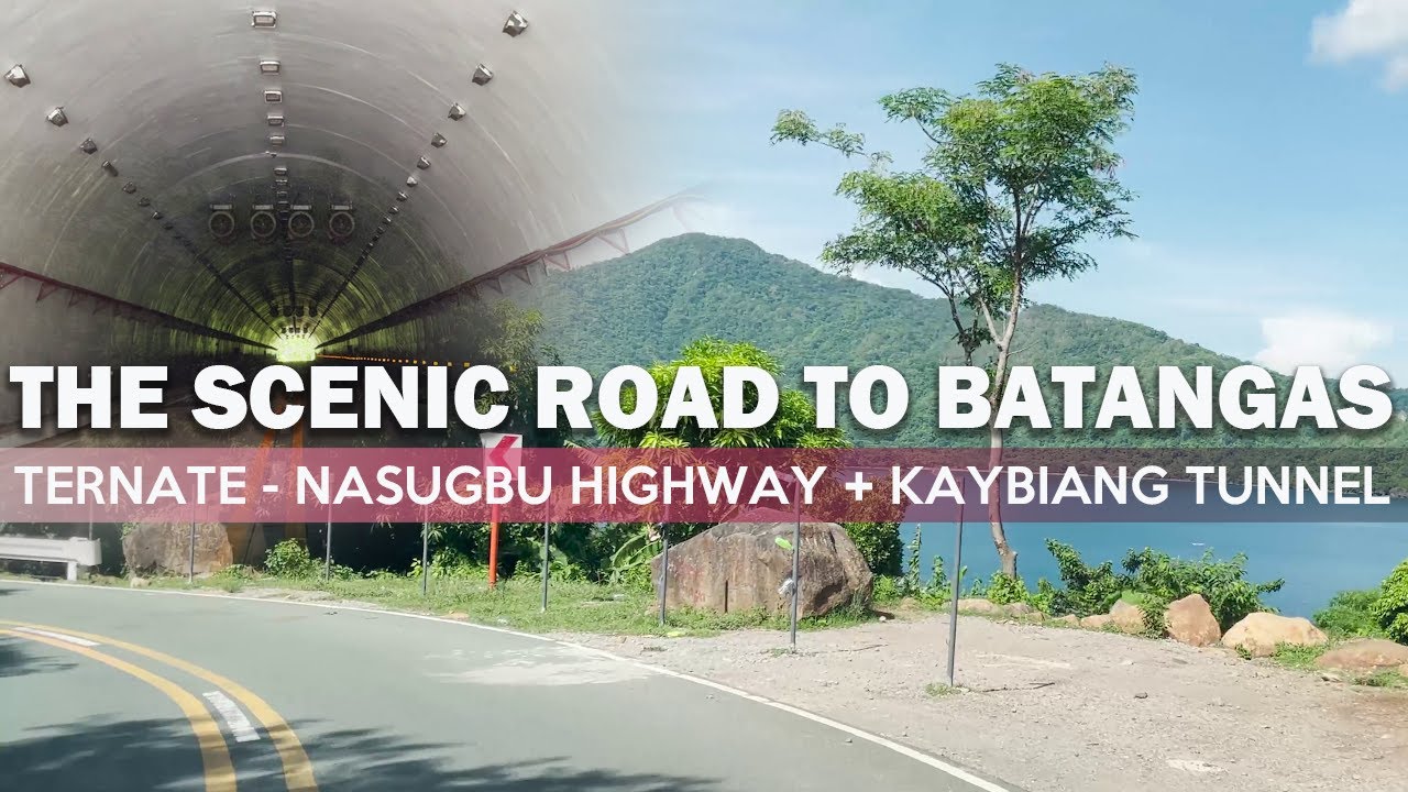 Driving through Kaybiang Tunnel Driving via Ternate - Nasugbu Highway