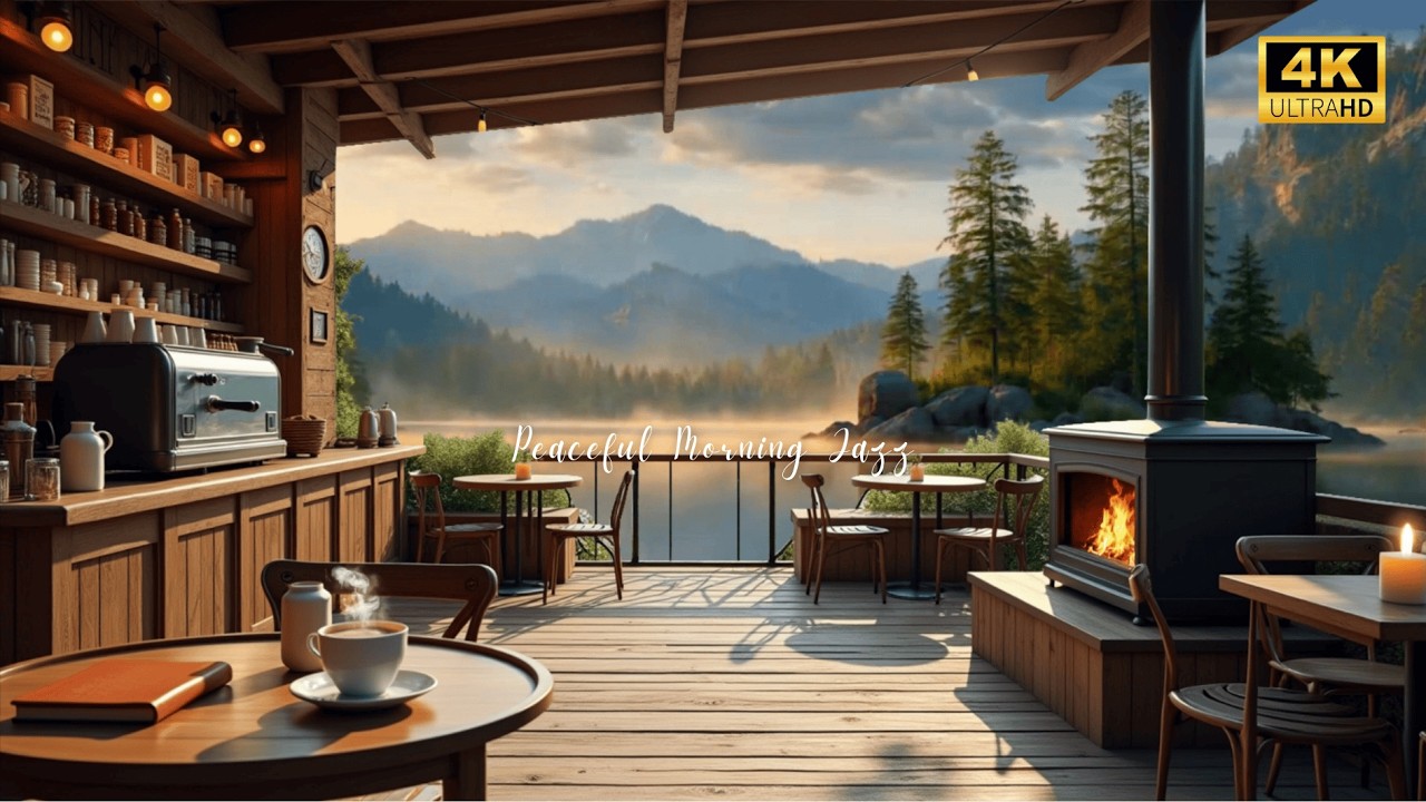 Peaceful Morning Jazz ☕ Cozy Lakeside Coffee Porch with Smooth Jazz Music for a Fresh Start