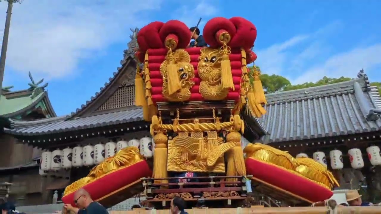 【さぬき豊浜ちょうさ祭2025】10/11豊浜八幡神社ちょうさ全台集合1