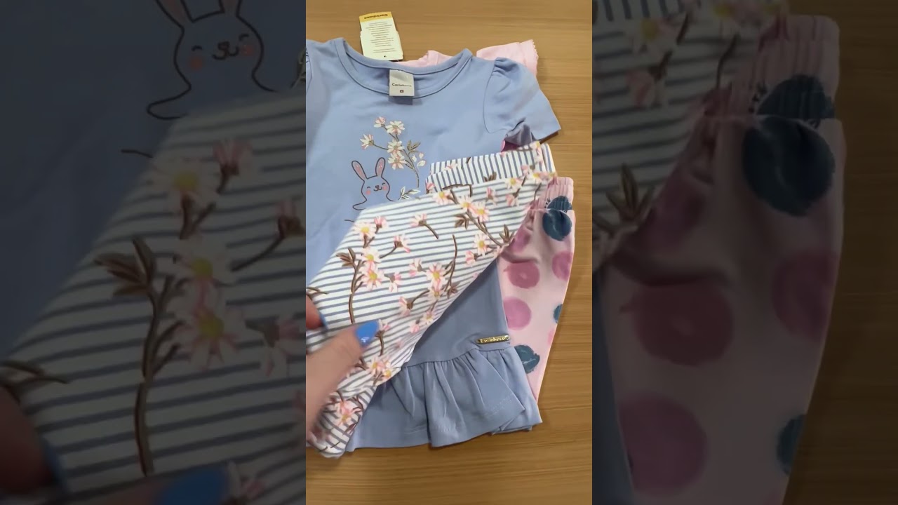 KIT ATACADO - REF: 128-160725 - TAM. 4 AO 8 - R$ 55,90 - 12 CONJUNTOS - CARINHOSO/COLORITT&Aacute;