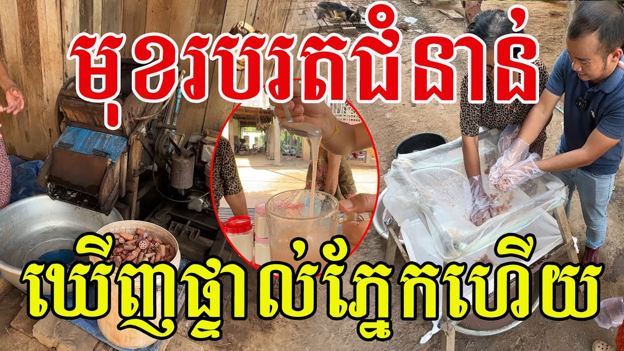 មុខរបរតជំនាន់ ឃើញផ្ទាល់ភ្នែកហើយ សរសើរអ្នកភូមិពូកែបង្កើតចំណូល