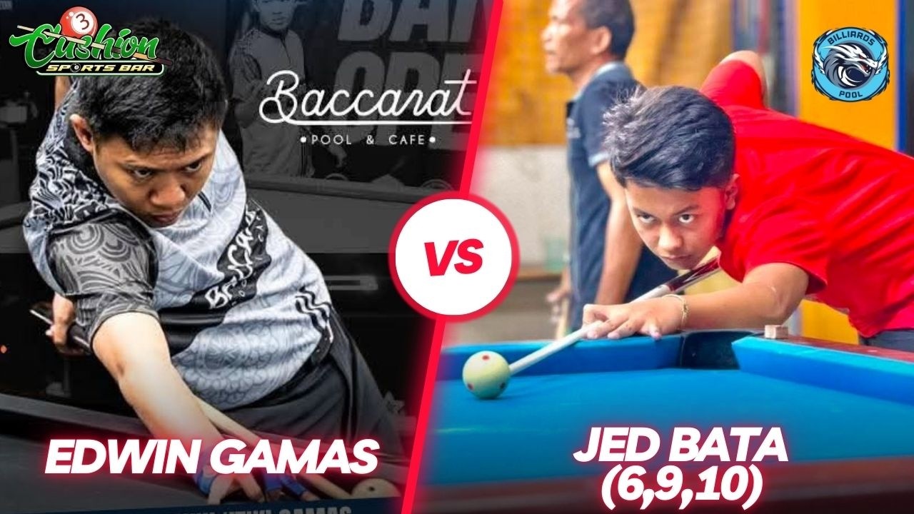 🔴BILLIARDS | EDWIN GAMAS VS JED BATA (6,9,10) | RACE 17