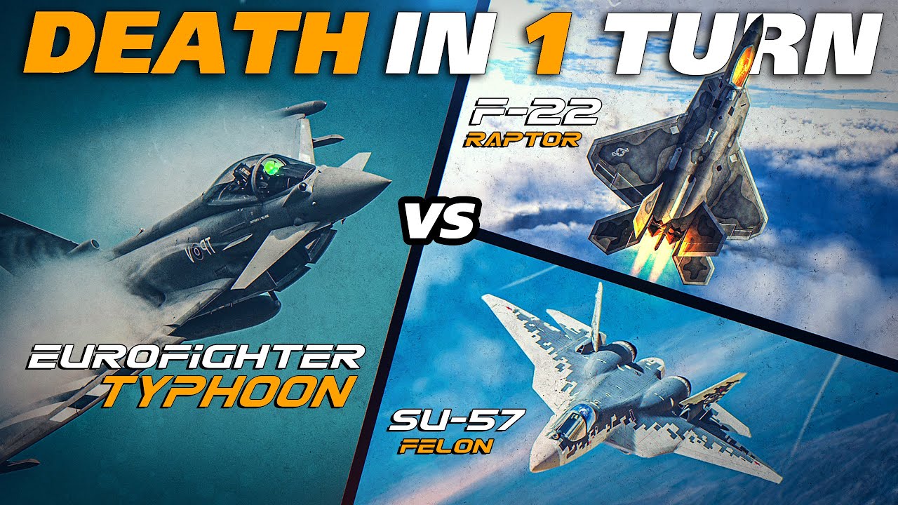 Eurofighter Typhoon против F-22 Raptor 5-го поколения Су-57 F-35 | Цифровой боевой симулятор | DCS |