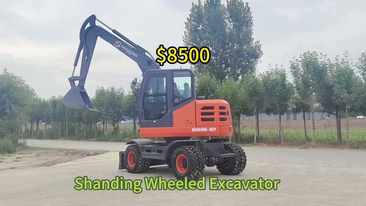 Wheeled excavators can cross more road obstacles