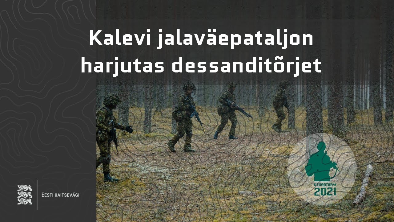 Kalevi jalaväepataljon harjutas dessanditõrjet