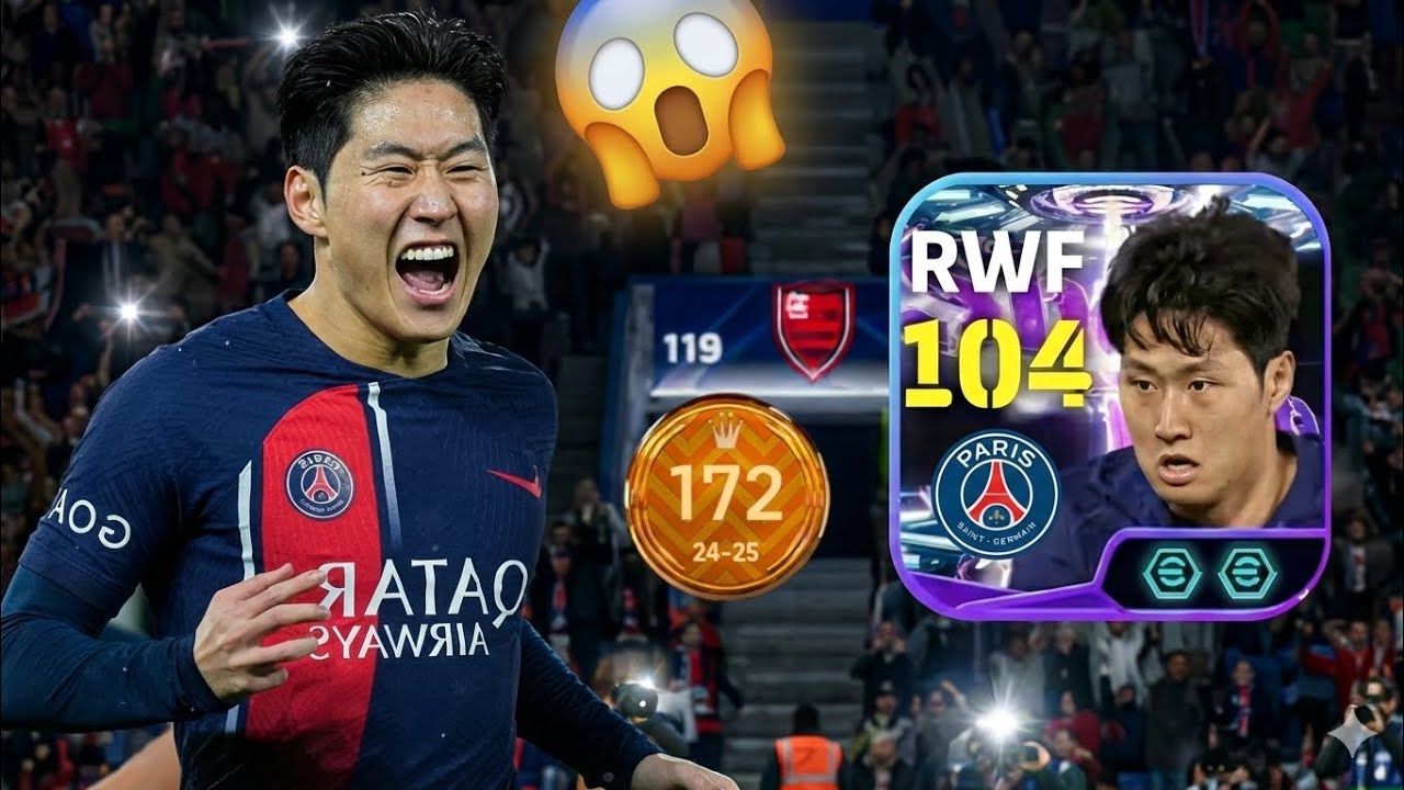 GAMEPLAY COM LEE KANG IN ENFRETANDO TOP 172 NO EFOOTBALL MOBILE 