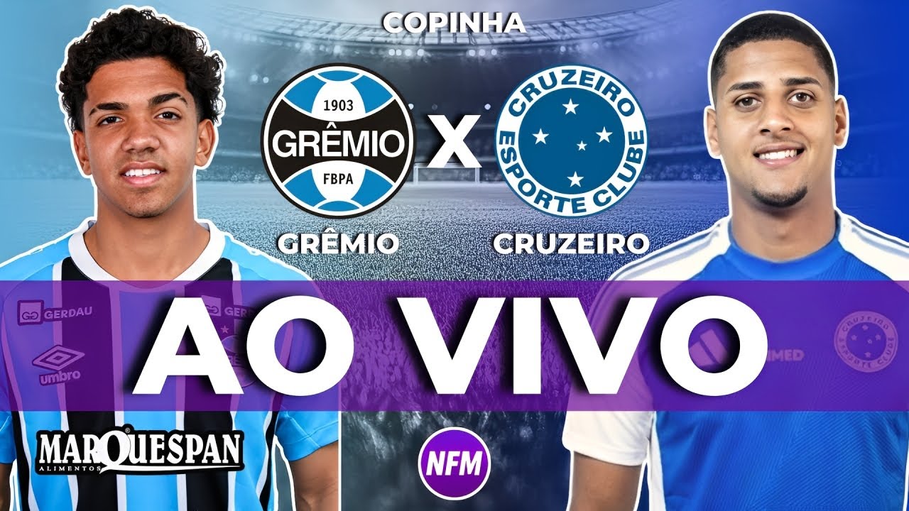 AO VIVO 🔥 GRÊMIO X CRUZEIRO AO VIVO COM IMAGENS DO ESTÚDIO | GRÊMIO COPINHA | CRUZEIRO COPINHA