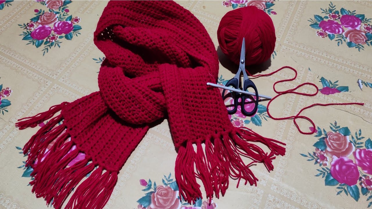 how to make muffler with wool