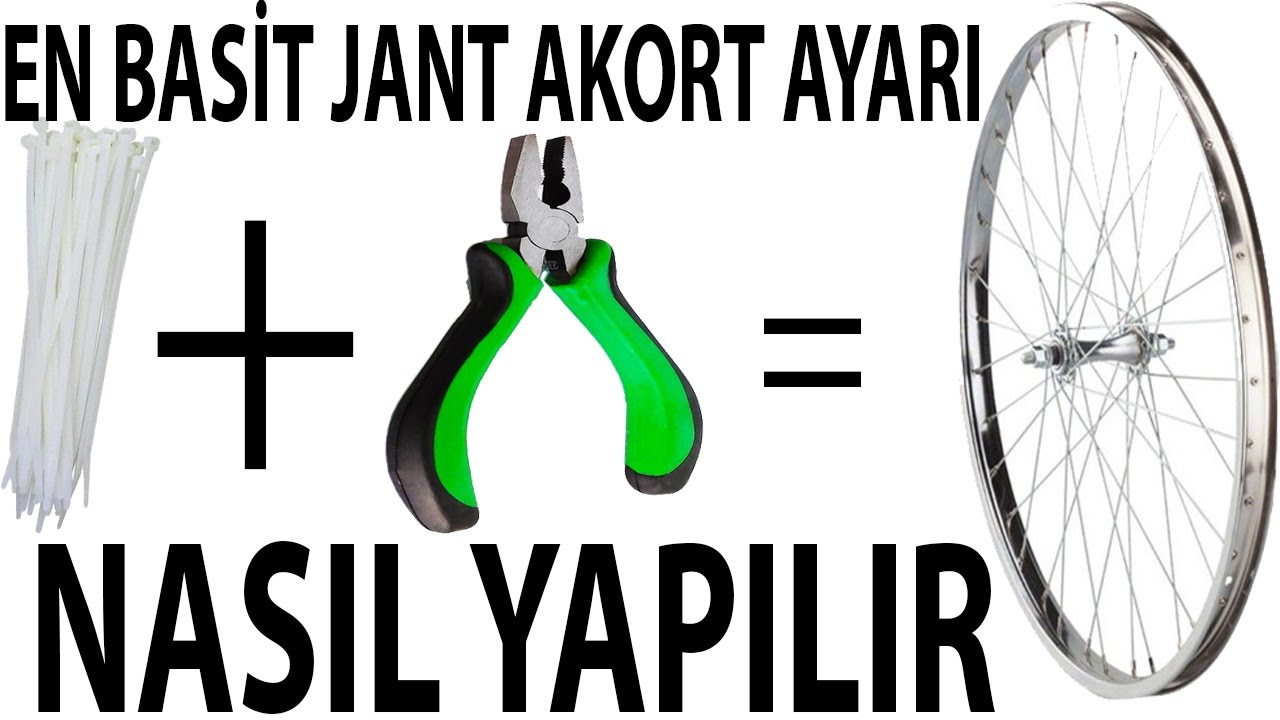 En Basit Jant Akort Ayarı Nasıl Yapılır ? (Pense ve Kablo Bağı)