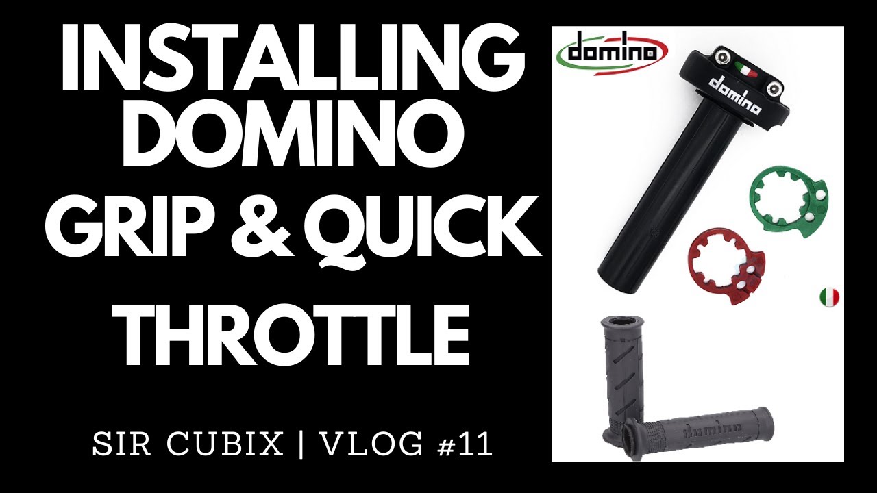 | Sir Cubix | Vlog #11 How to install Domino Quick Throttle and Handle bar grip | Yamaha Mio Sporty