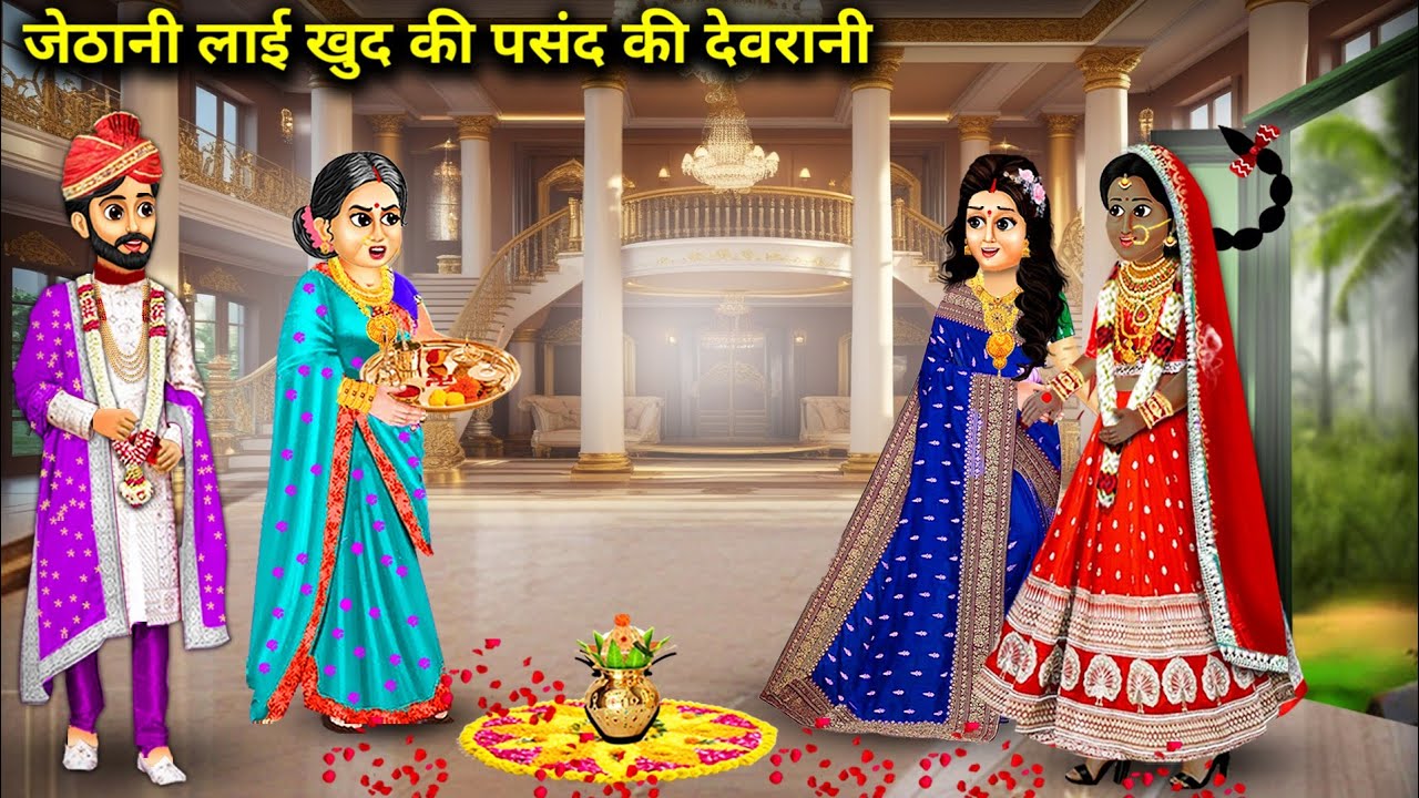 जेठानी लाई काली देवरानी||Cartoon Videos|| jethani Lai khud ki pasand ki Devrani..!
