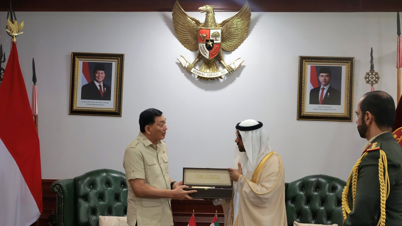 Menhan Sjafrie Sjamsoeddin, menerima kunjungan kehormatan Duta Besar Uni Emirat Arab.
