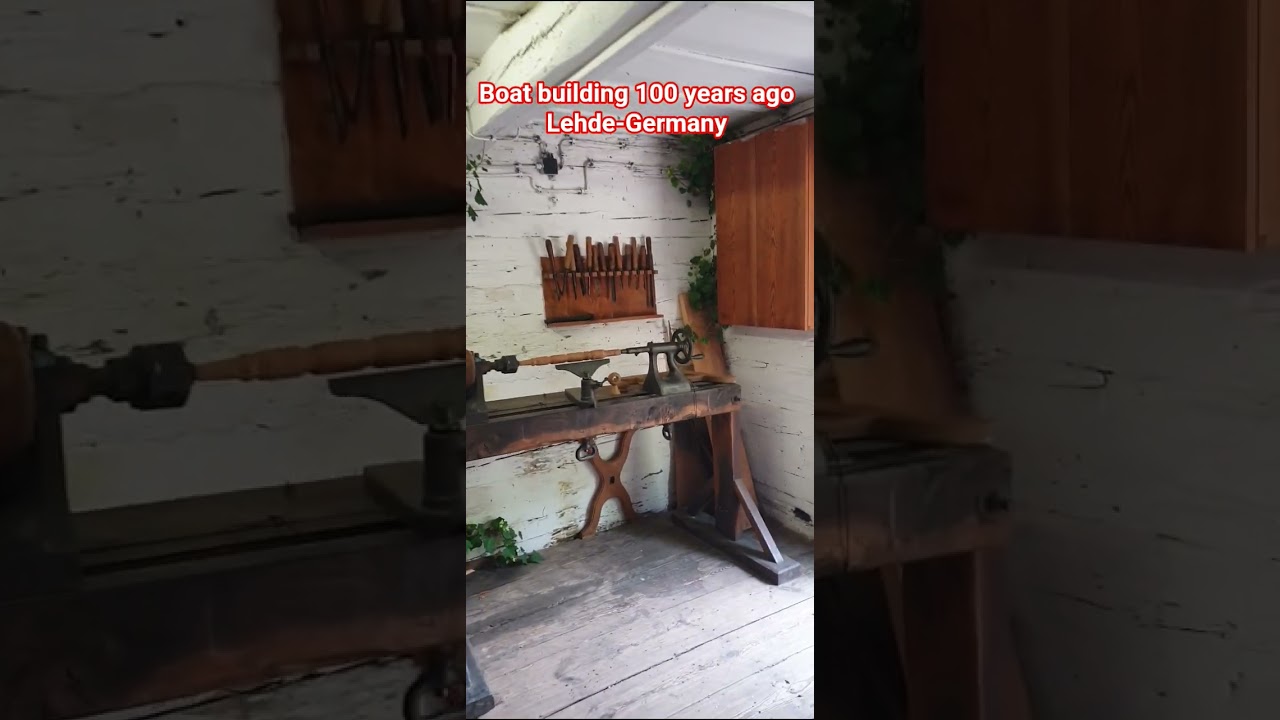 Boat building 100 years ago Lehde-Germany 🛶 #hystory #woodworking #museum