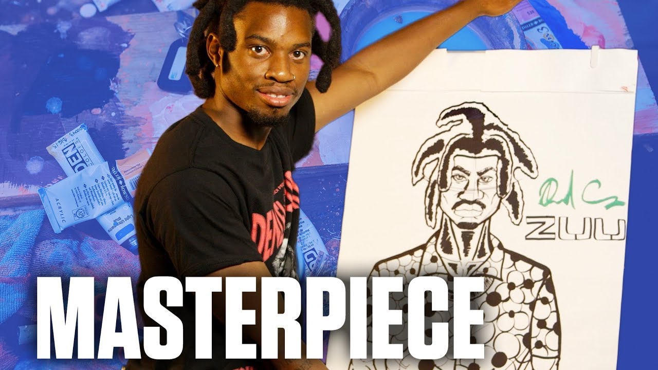 Denzel Curry Draws Amazing Self-Portrait for 'ZUU' Album | Masterpiece