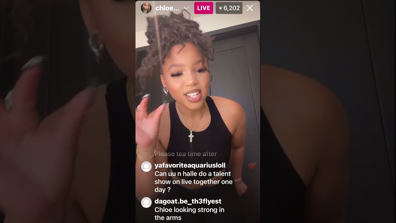 chloe bailey instagram live | 8.10.23 | chloeshallesclips ꥟