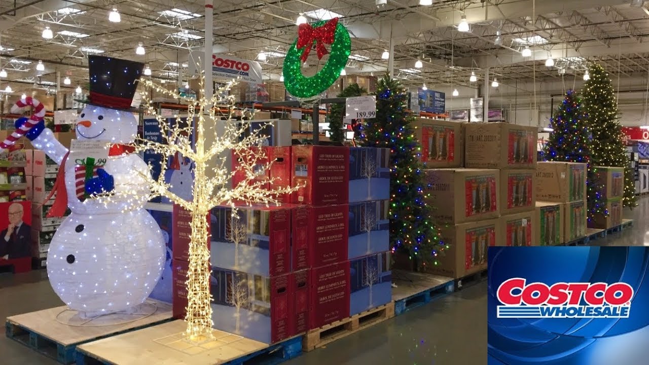 COSTCO NEW CHRISTMAS TREES DECORATIONS HOME DECOR - SHOP WITH ME SHOPPING STORE WALK THROUGH 4K