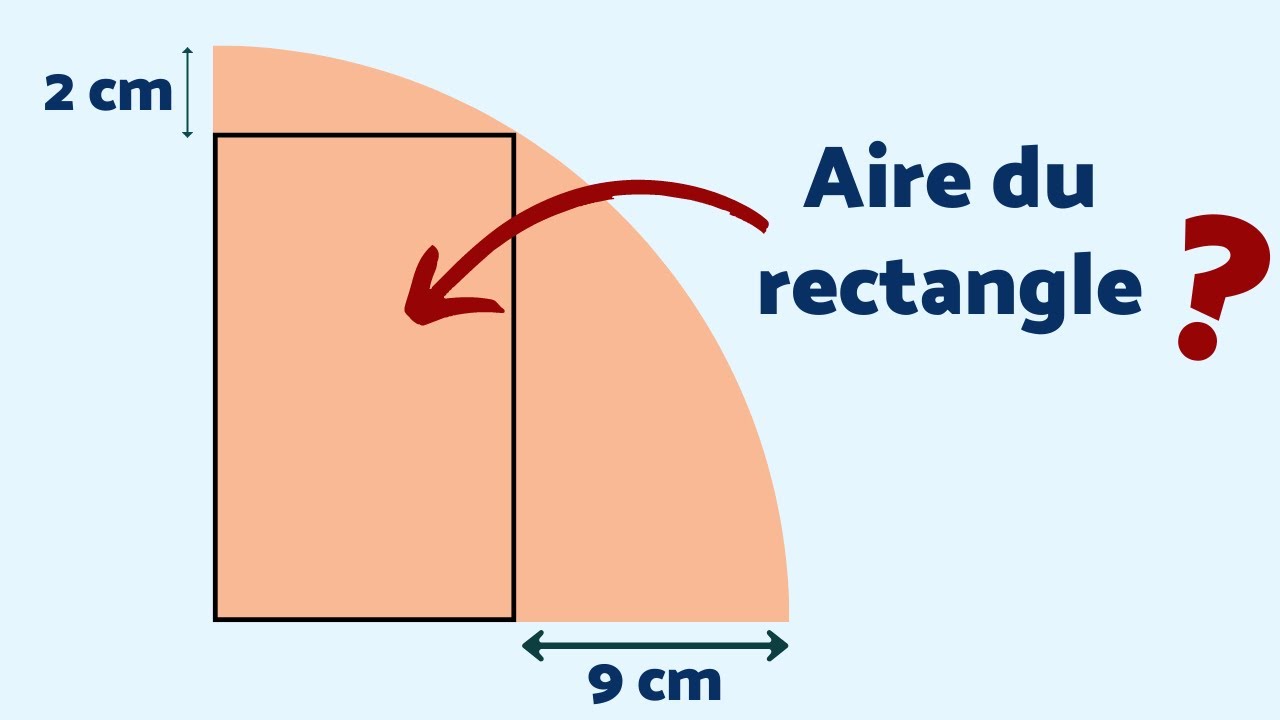 TROUVE L'AIRE DU RECTANGLE