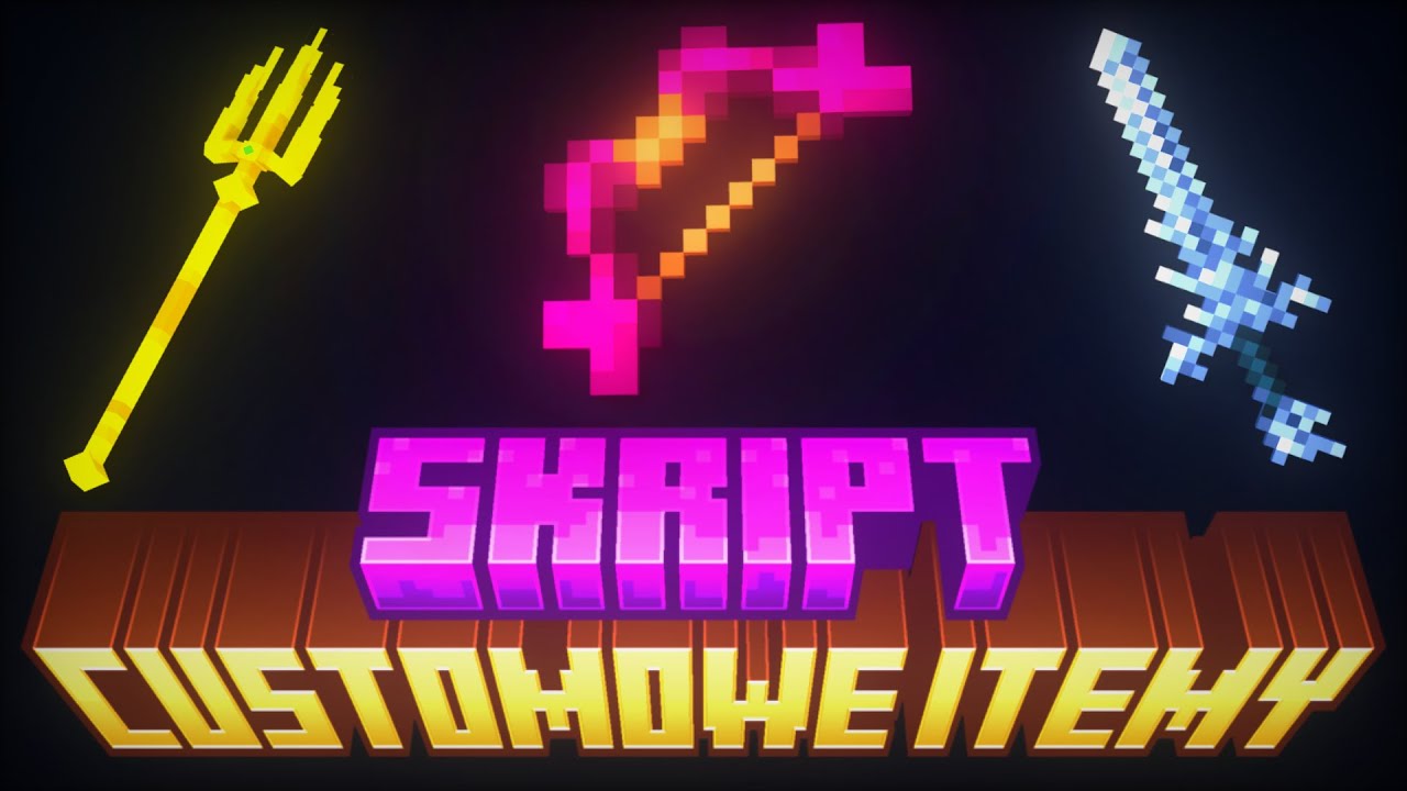 [FREE] Jak STWORZYĆ WŁASNE CUSTOMOWE PRZEDMIOTY W SKRIPT NA ATERNOS! *Miecz Posejdona*