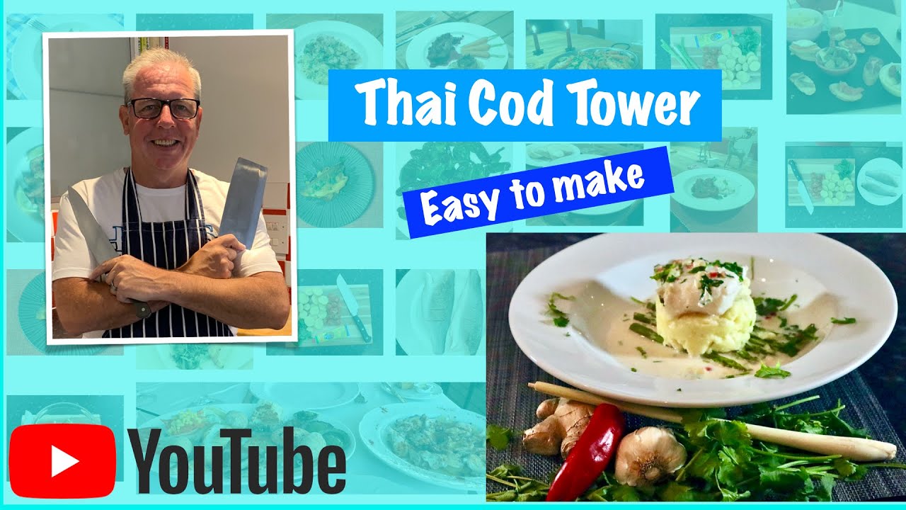 Cod in a thai style coconut sauce