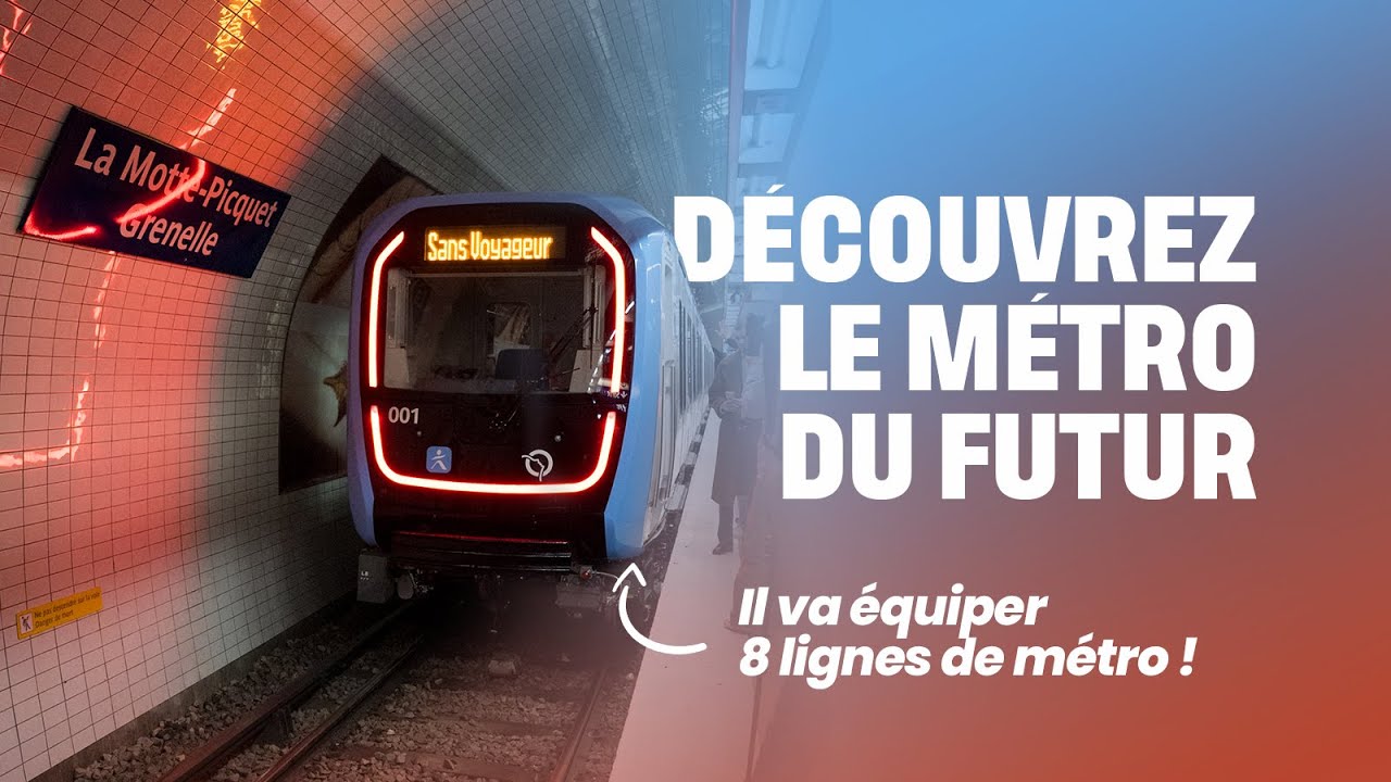 Découvrez le métro du futur qui vient d'arriver sur la ligne 10 !
