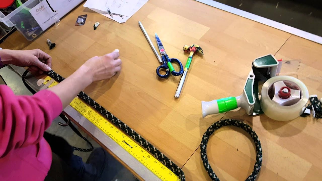 DIY Dog Leash with Flat Braid Rope, No Sewing!!  Easy quick gifts