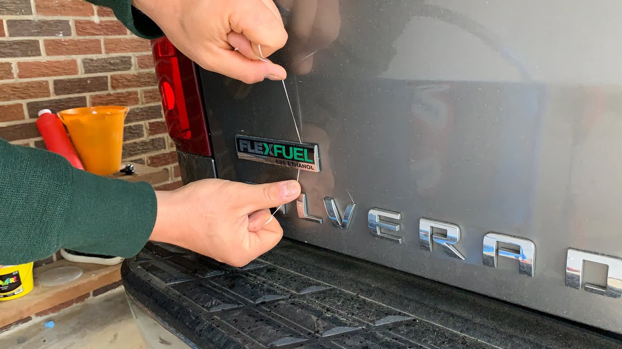 Debadging a truck
