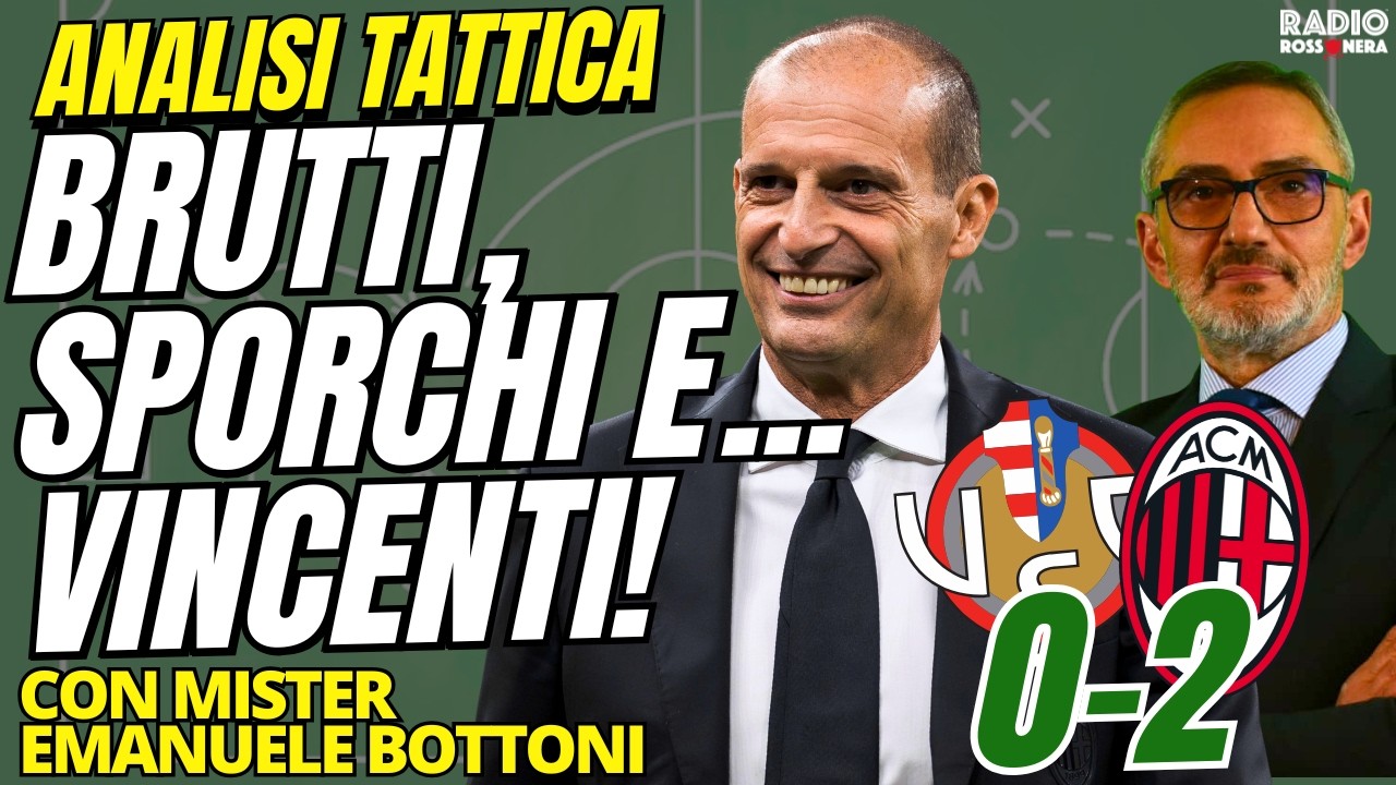 BRUTTI, SPORCHI E... VINCENTI!: ANALISI TATTICA CREMONESE 0-2 MILAN | La Stanza di Bottoni