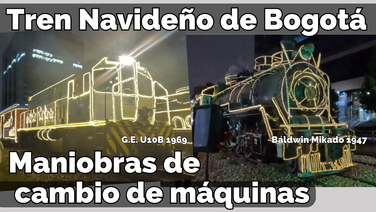 Tren Navideño con locomotoras más antiguas de Colombia / Old Christmas train in Colombia
