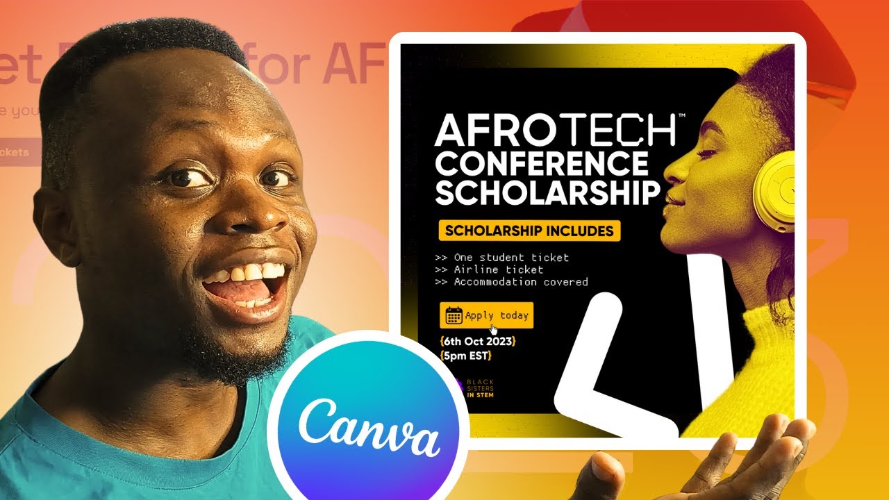 Canva Tutorial for Beginners - How to create an EVENT POSTER in Canva