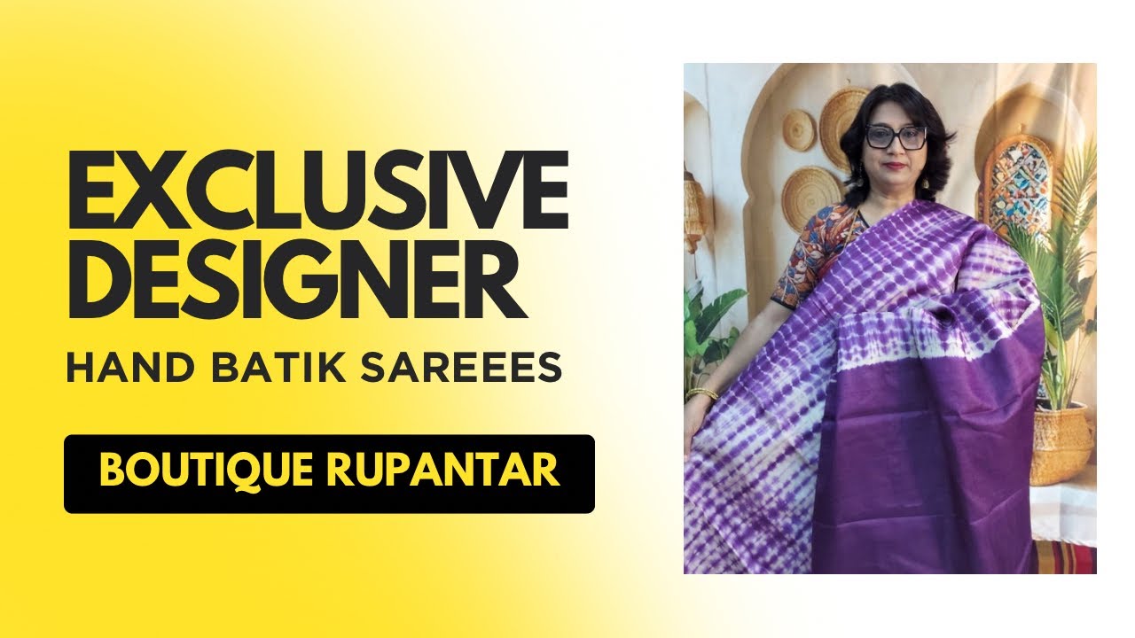 Exclusive Designer Hand Batik Sarees | Booking/WhatsApp no-9073265772#saree 