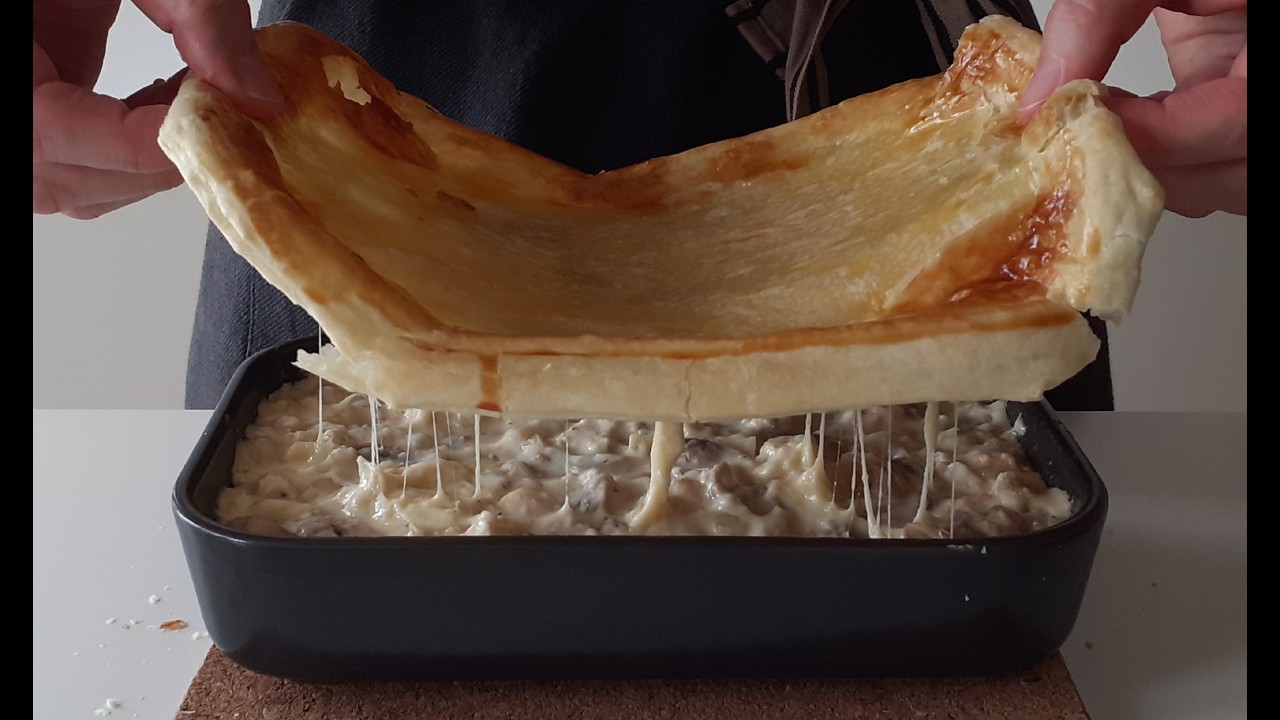 CRISPY Crust on Top, CREAMY Rich Filling 🔥 Chicken Casserole with Mushrooms Recipe