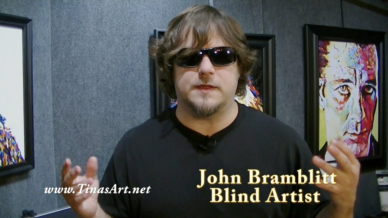 Blind Artist - John Bramblitt - www.TinasArt.net - Artists With Disabilities