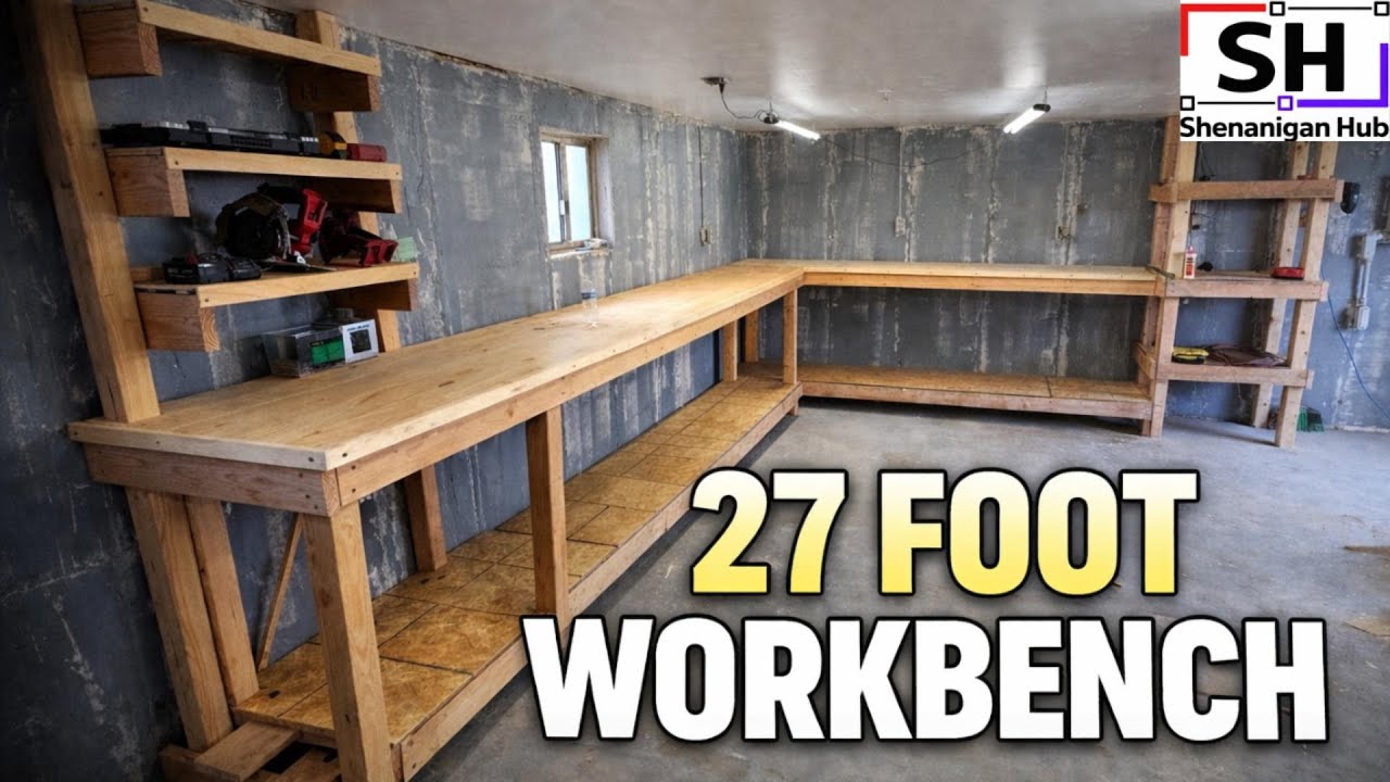 The ULTIMATE! 27-Foot Workbench Build Part 2