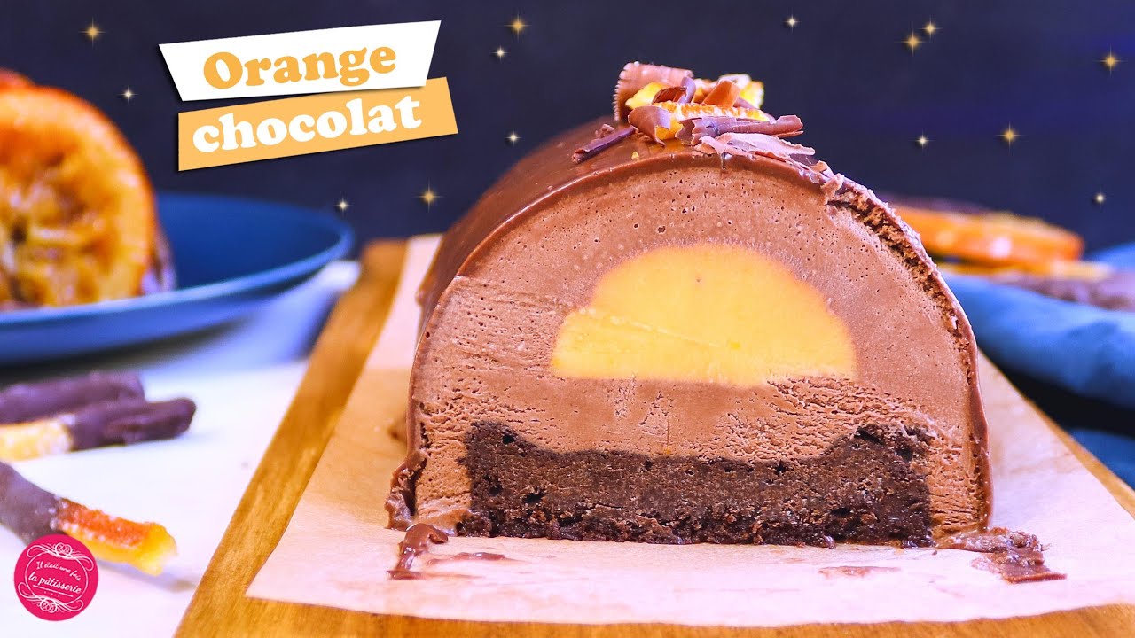 🍊 BUCHE DE NOËL ORANGE CHOCOLAT 🍊