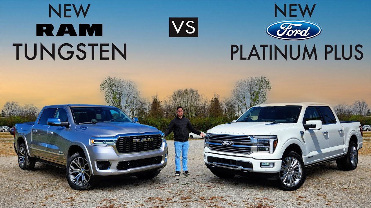 АМЕРИКАНСКАЯ БИТВА! — RAM 1500 Tungsten 2025 года против Ford F-150 Platinum Plus 2024 года: срав...