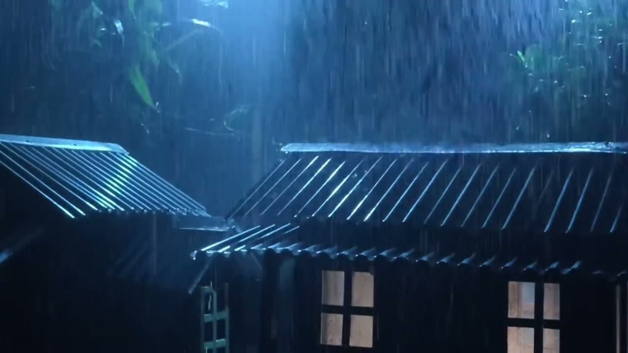 Fall Asleep Instantly in 3 Minutes with Heavy Rain | Rain Sounds & Distant Thunder for Deep Sleep
