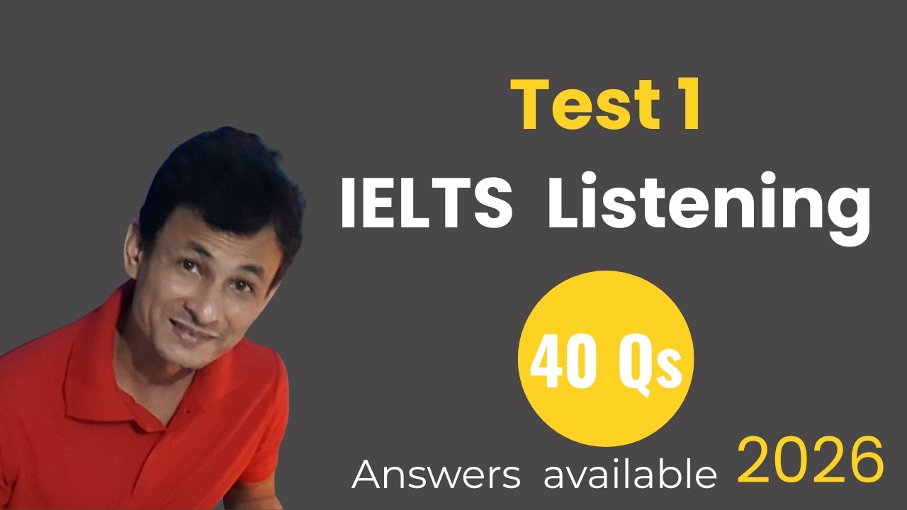 IELTS Listening Practice Test 1 I Real exam practice with Answers 2026